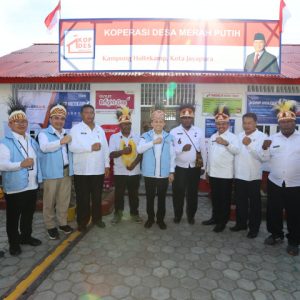 Launching Koperasi Merah Putih di kampung Holtekamp Kota Jayapura, Provinsi Papua