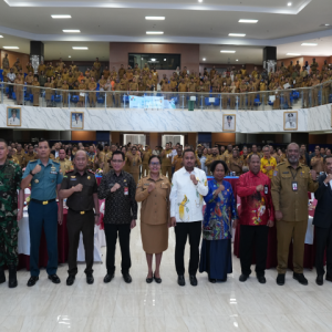 Musyawarah Perencanaan Pembangunan (Musrenbang) Rencana Kerja Pemerintah Daerah (RKPD) 2026 dan Otonomi Khusus Papua di Jayapura, Selasa (29/4/2025).