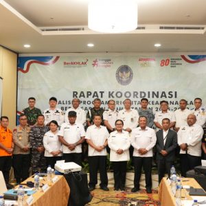 Rapat Koordinasi Analisis Program Prioritas Keamanan Laut di Jayapura, Rabu (24/9/2025).